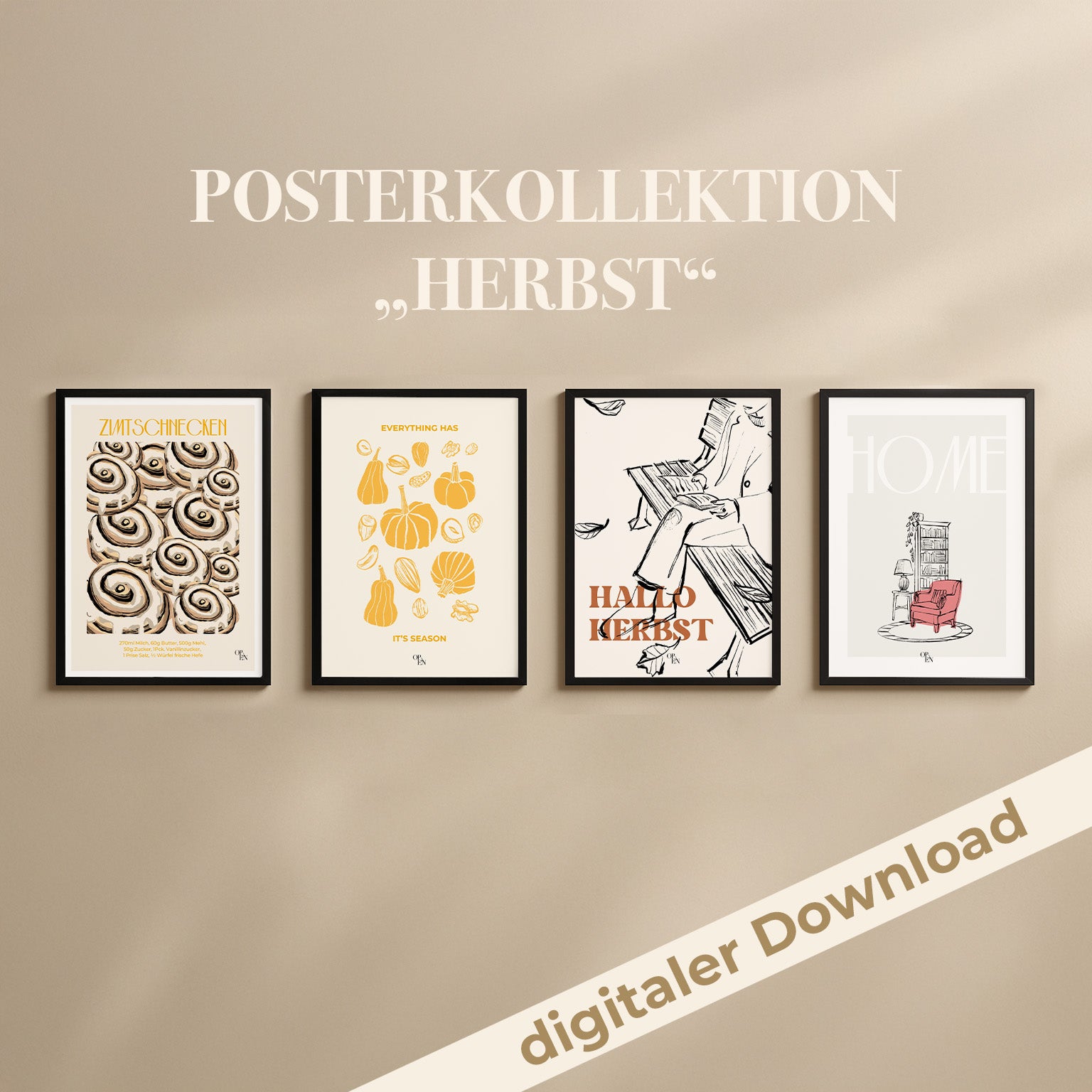 digitale Posterkollektion "HERBST"