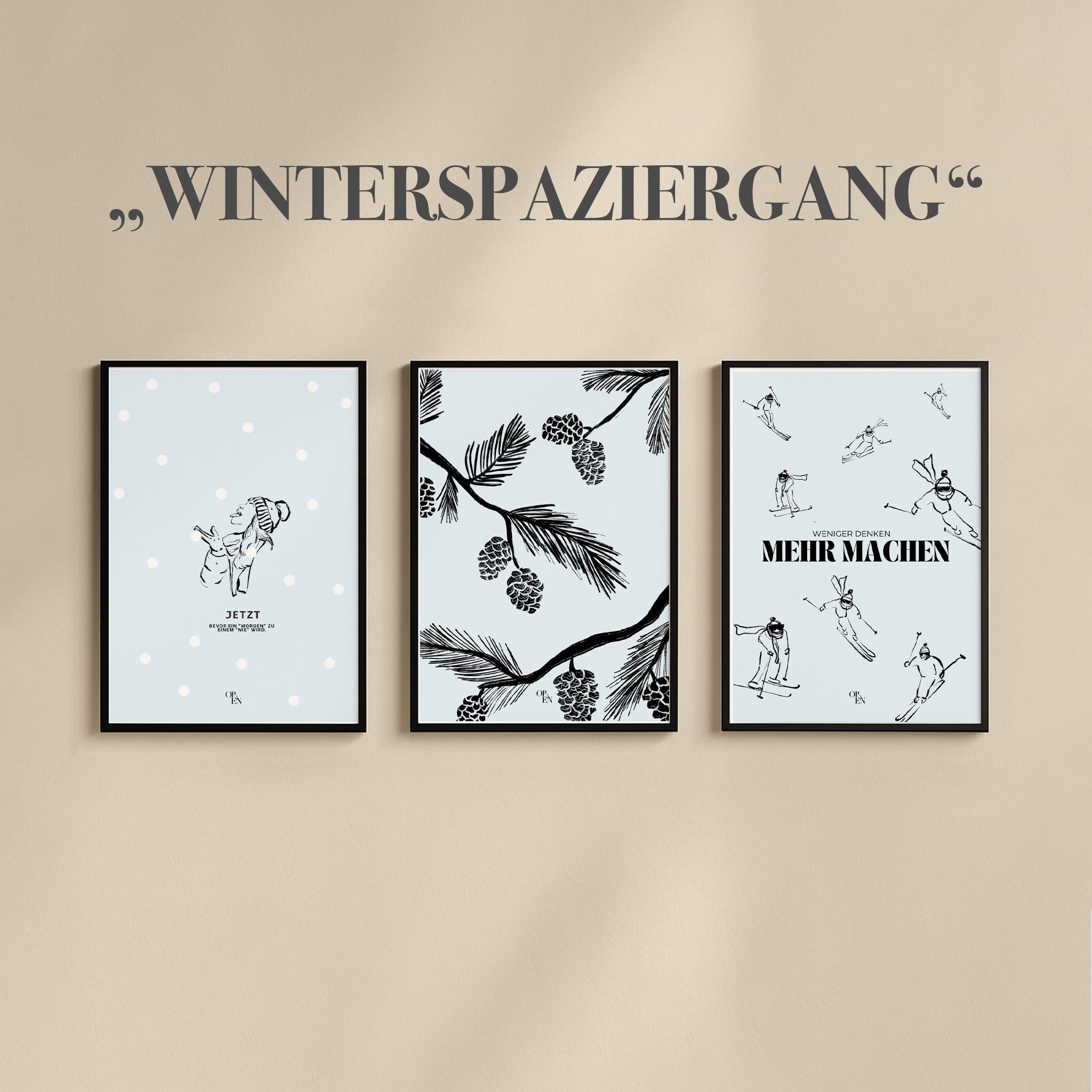 digitale Posterkollektion "WINTER"