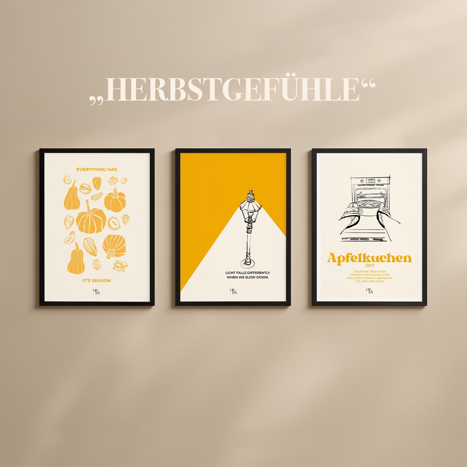 digitale Posterkollektion "HERBST"