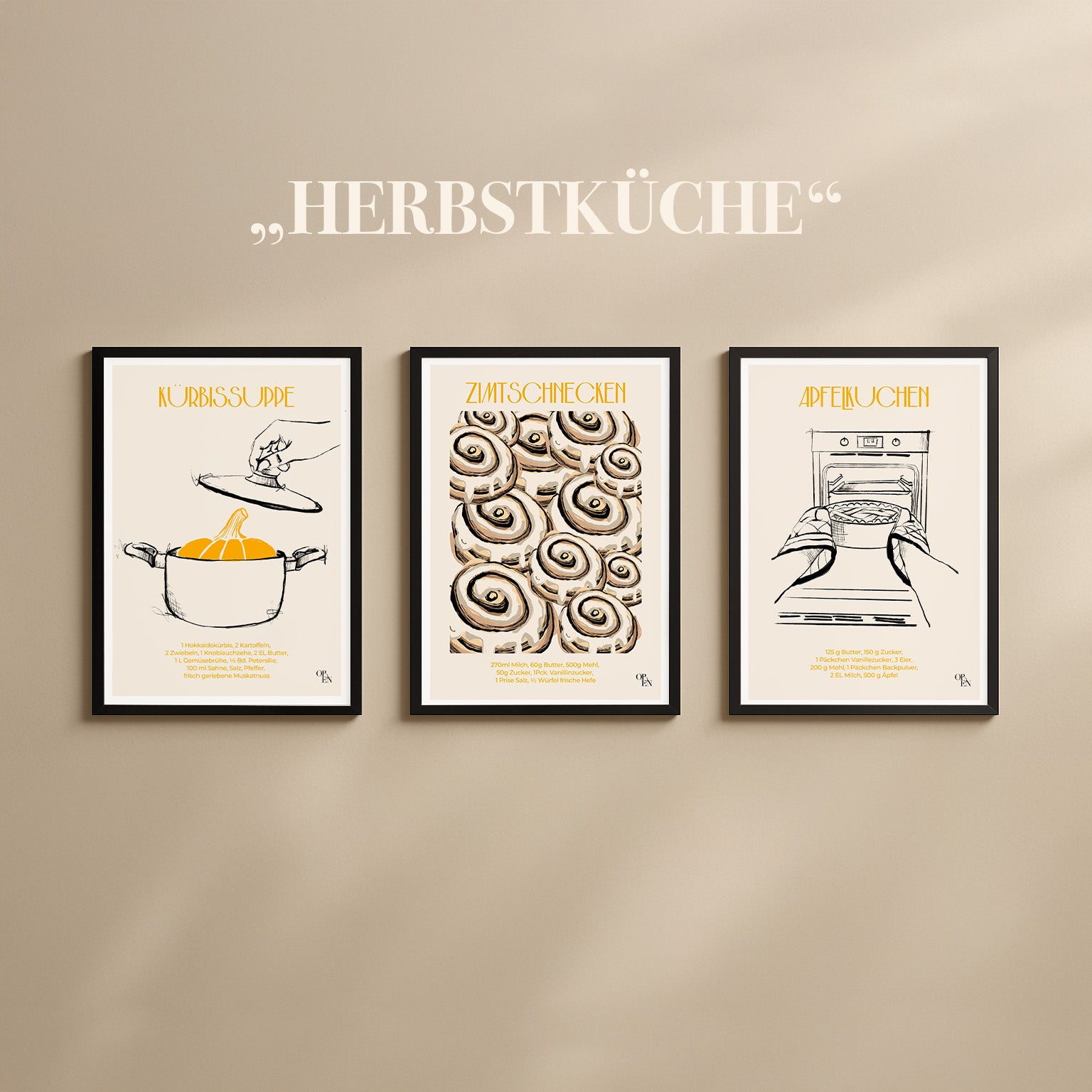 digitale Posterkollektion "HERBST"