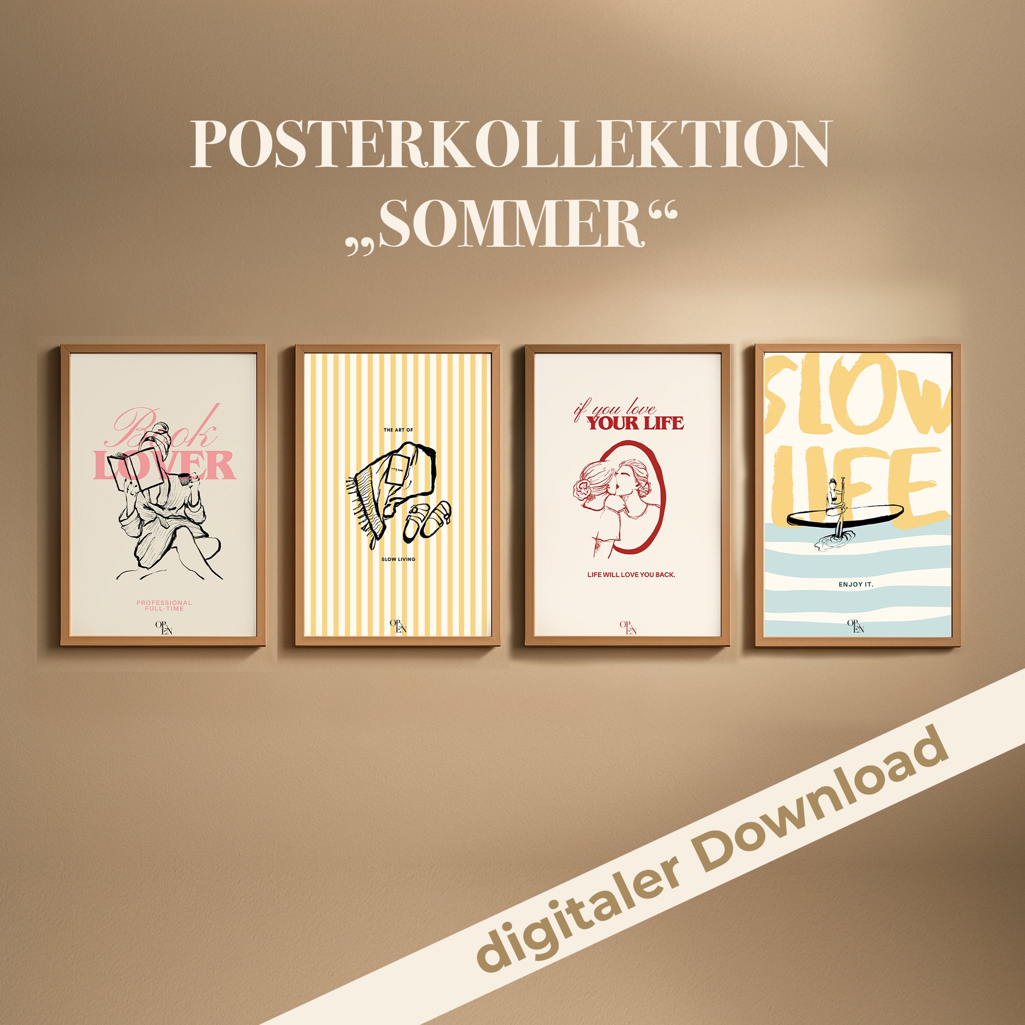 digitale Posterkollektion "SOMMER"