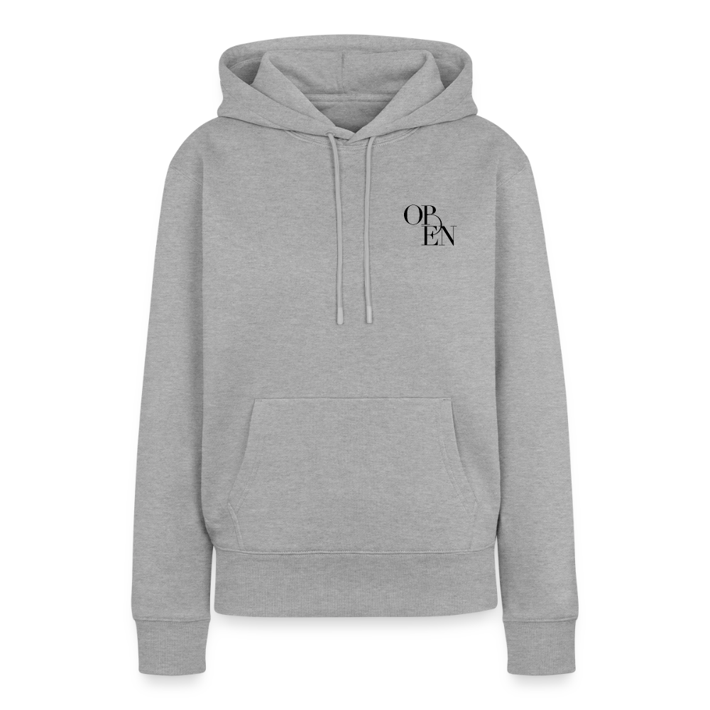 Frauen Premium Hoodie - Grau meliert