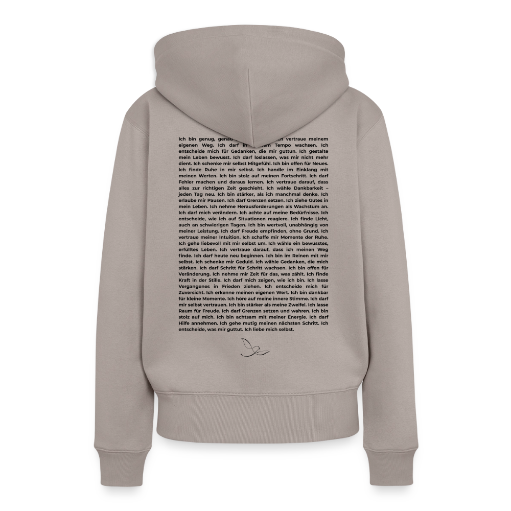Frauen Premium Hoodie - Taupe